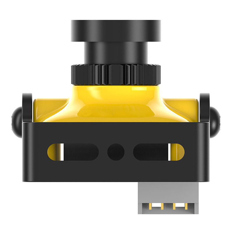 Caddx Turbo Micro S1 D-WDR 600TVL 2.1mm 1/3" CCD Sensor 4:3 Wide FPV Camera PAL - Yellow