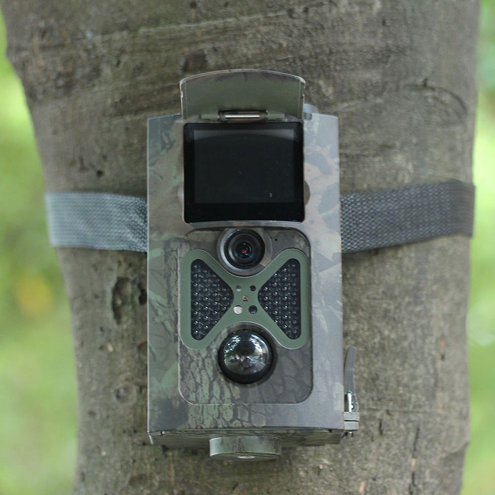 HC-550A 2.0 Inch Color LCD Wildlife Camera 16MP HD 1080P Infrared Night Vision Time Lapse IR LEDs PIR Sensor Trail - Camouflage