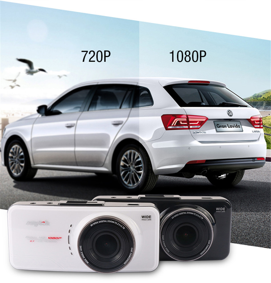 Anytek AT66A Novatek 96650 AR0330 2.7 inch Dash Camera 1080P 170 Degree Wide Angle FHD Car Camcorder WDR G Sensor Car DVR - Black