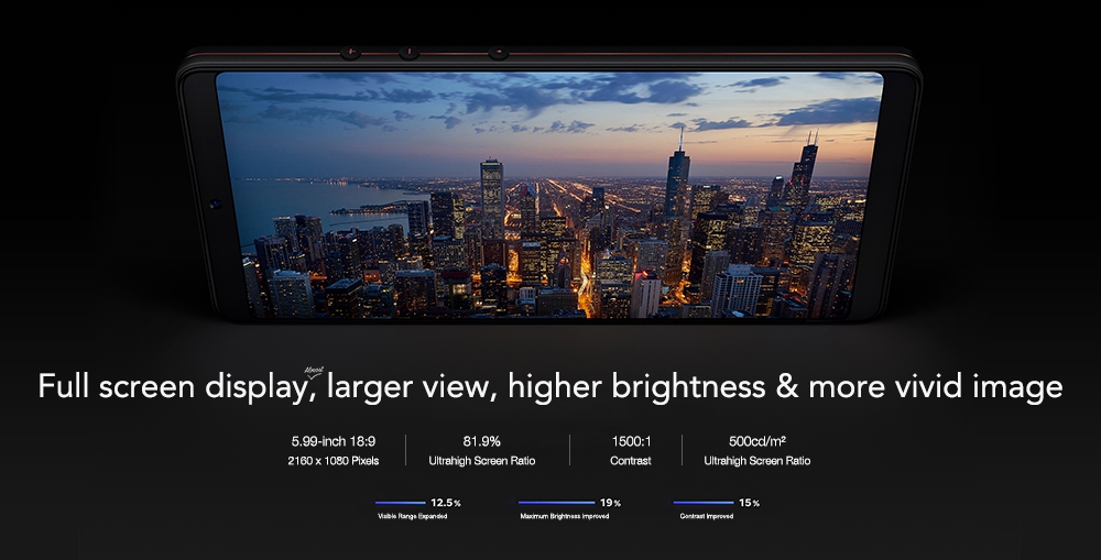 Smartisan Nut Pro 2 5.99 Inch 4G LTE Smartphone 18:9 Aspect Ratio FHD Screen 6GB 64GB Snapdragon 660 Octa core Dual Rear Camera - Gold
