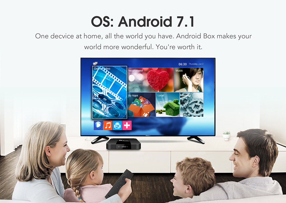 TANIX TX3 MINI Android 7.1 KODI 17.3 Amlogic S905W 1GB/8GB 4K TV BOX WIFI LAN HDMI CEC