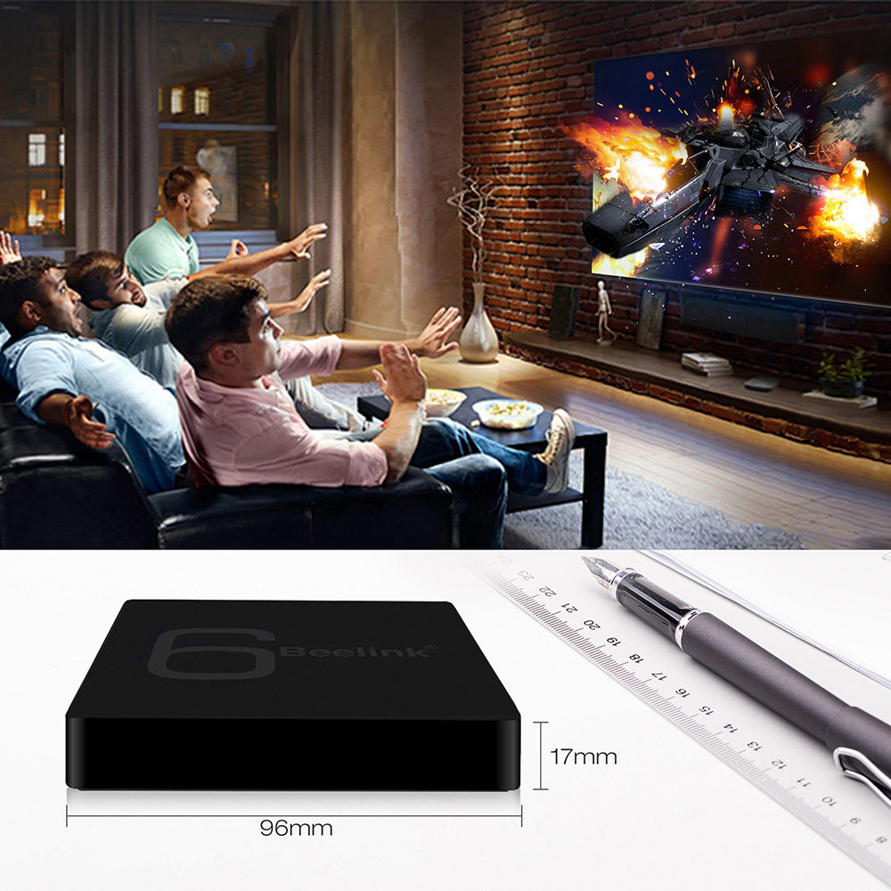 Beelink GS1 6K Android 7.1 Allwinner H6 2GB/16GB TV BOX 802.11AC WIFI Gigabit LAN HDMI Bluetooth USB3.0