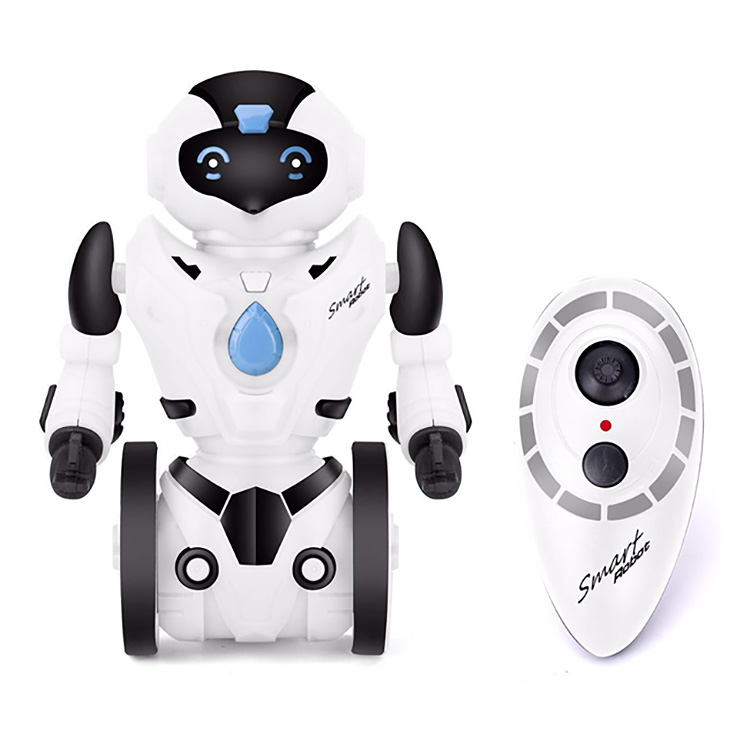 JXD 1016C RC Robot 2.4G Intelligent Combat Dancing Gesture Sensor Control RTR - White + Black