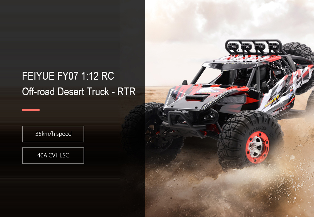 Feiyue FY07 1:12 2.4G 4WD Brushless Off-road Vehicles RC Car RTR - Green