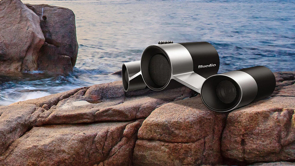 Bluedio US Wireless Bluetooth Speaker with Mic Three Driver 2.1 Channels 3D Surround Sound AUX-in