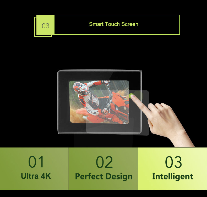 AEE LYFE SHADOW Ambarella A12 Sony IMX078 Diving Action Camera 4K 30FPS WiFi 140 Degree Wide Angle 1050mAh - Black