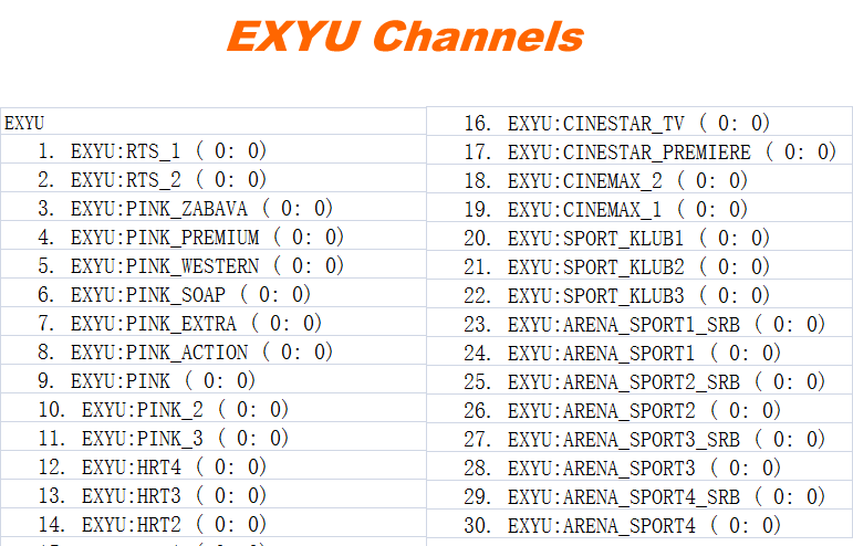 6 Months IPTV Server HD for Satellite Receiver