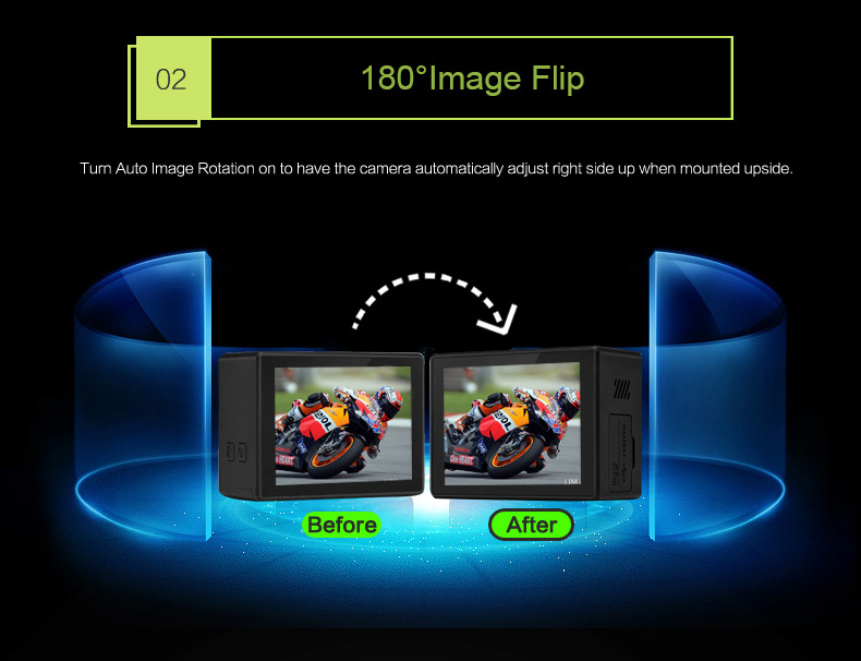 AEE LYFE SHADOW Ambarella A12 Sony IMX078 Diving Action Camera 4K 30FPS WiFi 140 Degree Wide Angle 1050mAh - Black