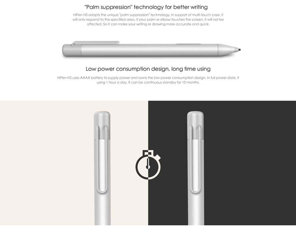Original Chuwi Hipen H3 Active Stylus Pen For Chuwi Hi13 - Silver