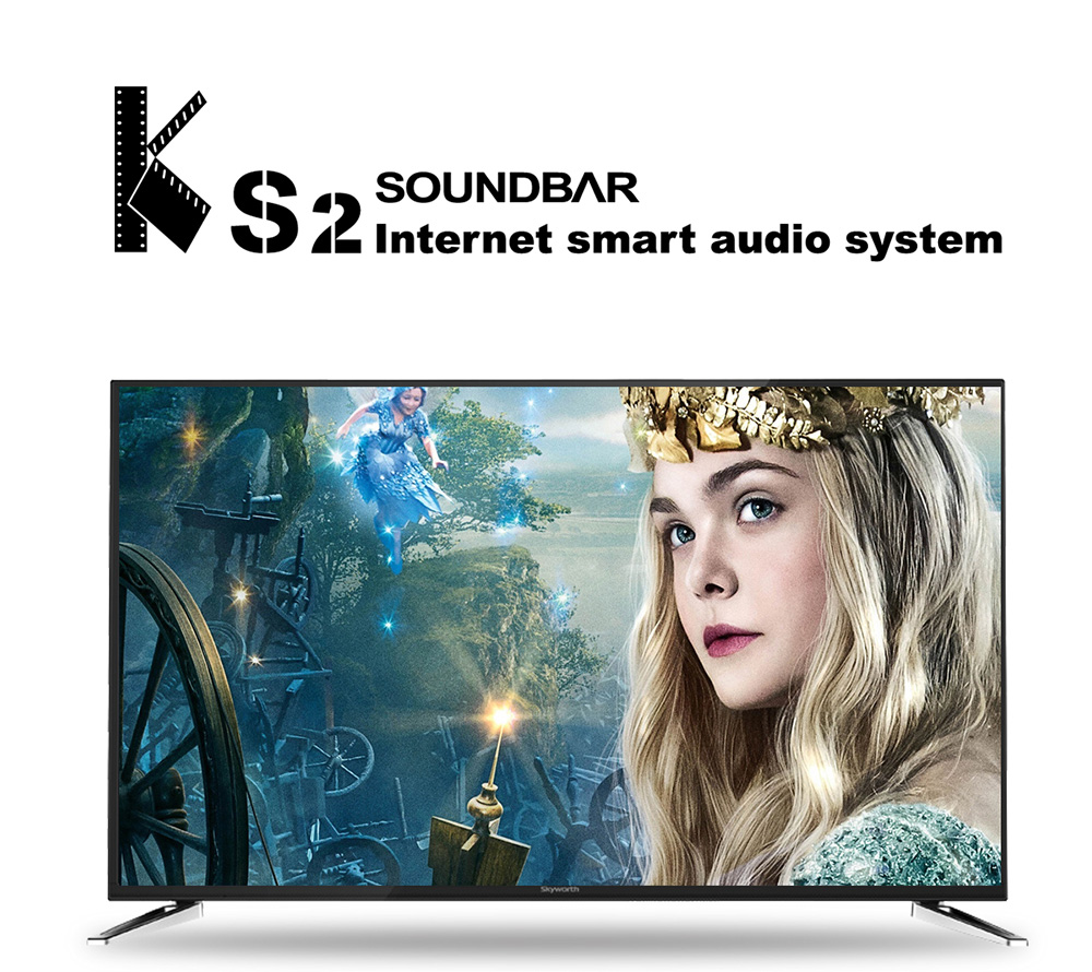 KS2 DVB-T2 Soundbar Hybrid Amlogic S905 Quad Core Android 5.1.1 Internet Smart Audio System 1GB 8GB WIFI Gigabit LAN