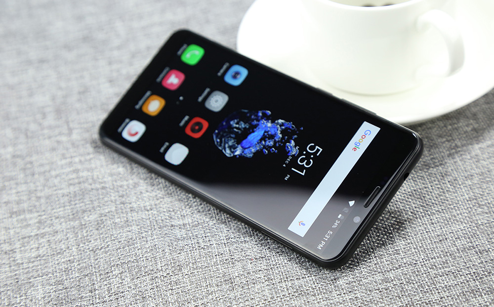 KEECOO P11 5.7 Inch Smartphone 18:9 Aspect Ratio HD Screen MT6737 Quad Core Dual 8.0MP Camera 2GB RAM 16GB ROM Touch ID Face Unlocking 3050mAh - Silver