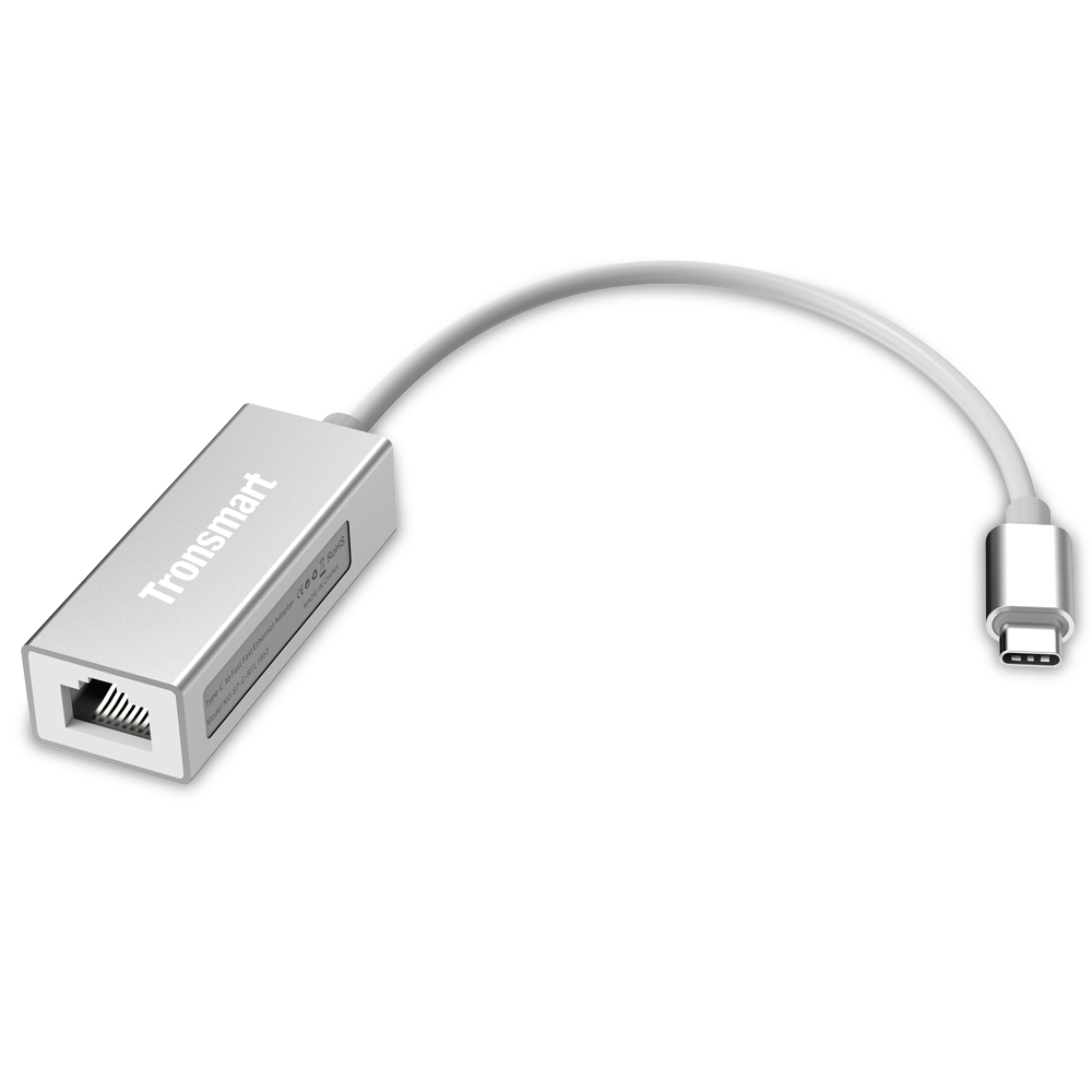 Tronsmart USB3.0 Type-C Male To RJ45 Adapter For Windows/Mac/Google Chrome OS