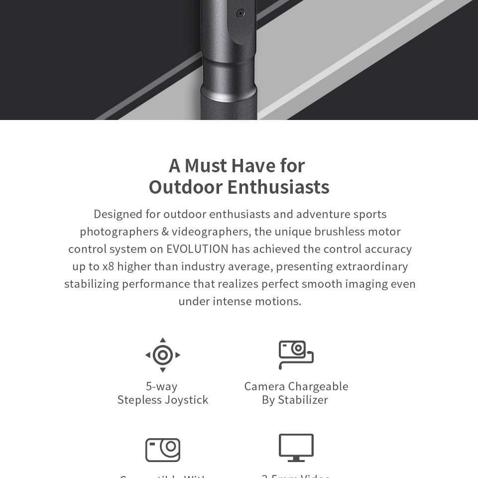 Zhiyun Evolution 3-Axis Handheld Camera Gimbal for GoPro Hero3/4/5