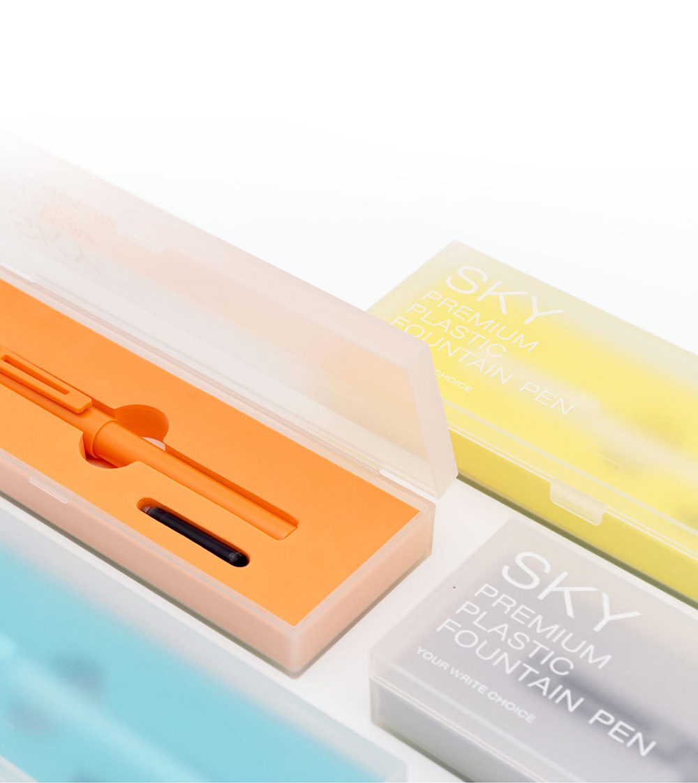Xiaomi Mijia KacoGreen SKY Fountain Pen 0.3mm-0.4mm with Ink Sac Pen Box -Blue