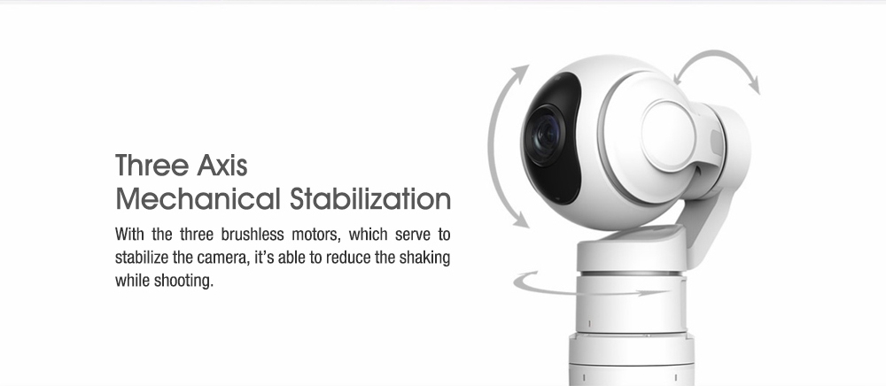 Xiaomi PTZ Camera Sony Exmor R WiFi 1080P 104 Degree Adjustable Installation Angle Pan / Tilt / Zoom Platform Camera for Xiaomi Scooter Plus - White