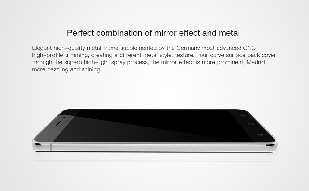 AllCall Madrid 5.5 Inch Smartphone HD 2.5D Curved Screen 8.0MP Camera 8GB MT6580A Quad Core Android 7.0 2600mAh - White