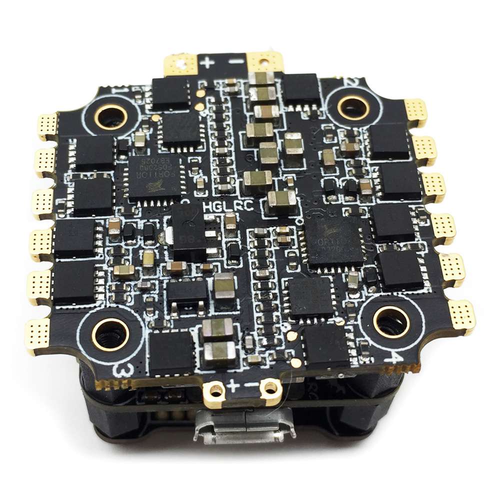 HGLRC XJB F438 Micro F4 OSD BEC AIO FC & 38A 2-4S Blhel_S BB2 4in1 ESC