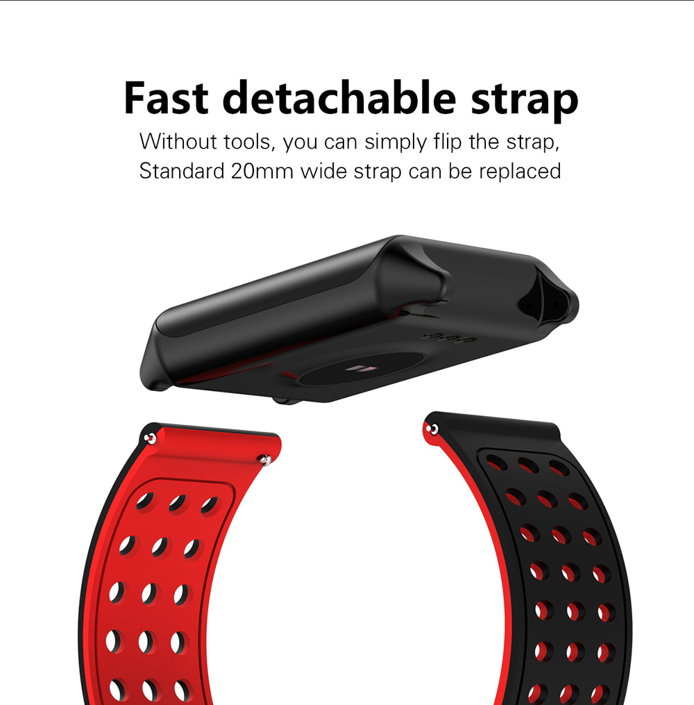 LYNWO M7 Heartrate/Blood oxygen/Blood pressure IP67 Smart Bracelet Fitness For IOS/Android - Black