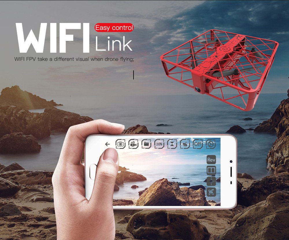 Zhicheng Z8 WIFI FPV RC Quadcopter with 720P HD Camera Altitude Hold Mode RTF - Red