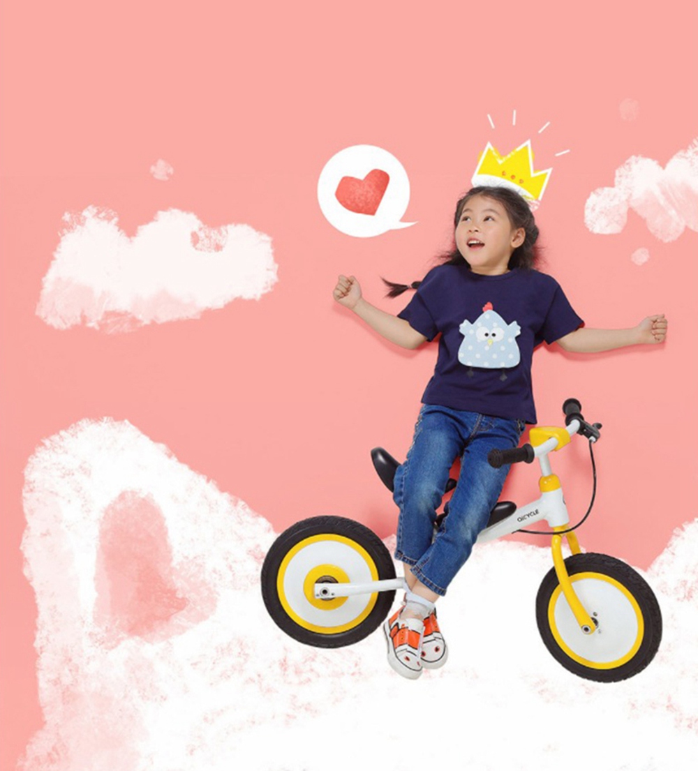 Xiaomi Mijia QiCycle Dual Use Safe Bike For Children Tricycle Scooter Ergonomic Design - Blue + Pink