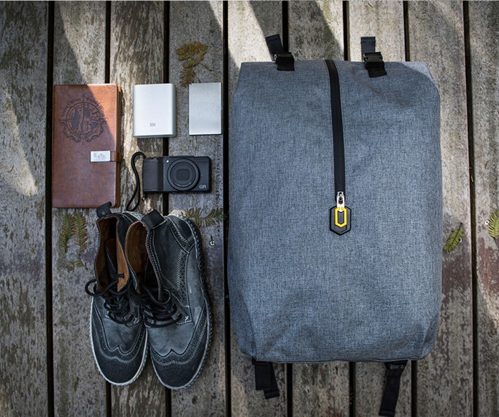 Xiaomi 90 Minutes Outdoor Leisure Backpack Retro Design Bag 14-inch Computer Bag - Gray