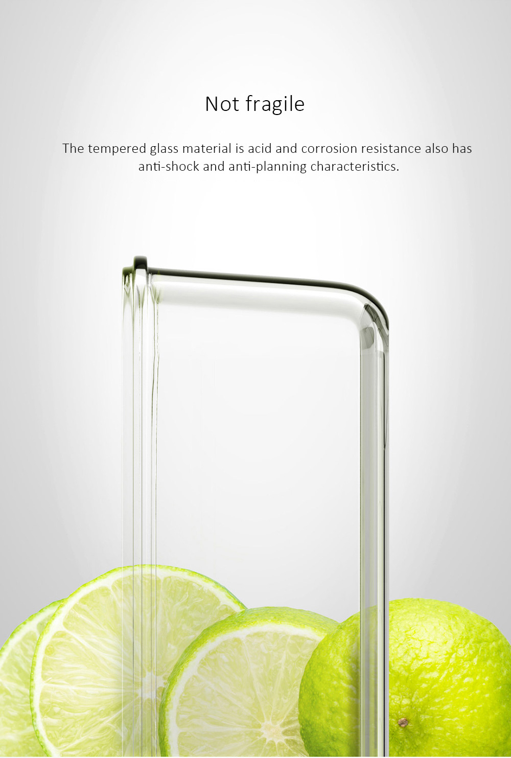 Xiaomi Mijia Glass Crisper 1000ml Anti-Fall Glass Preservation Box Fresh Storage Food Container