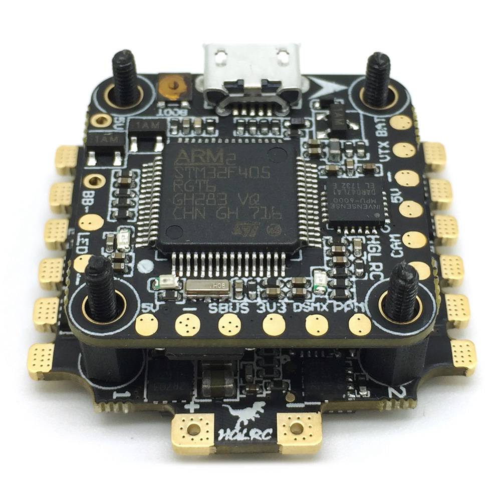 HGLRC XJB F438 Micro F4 OSD BEC AIO FC & 38A 2-4S Blhel_S BB2 4in1 ESC