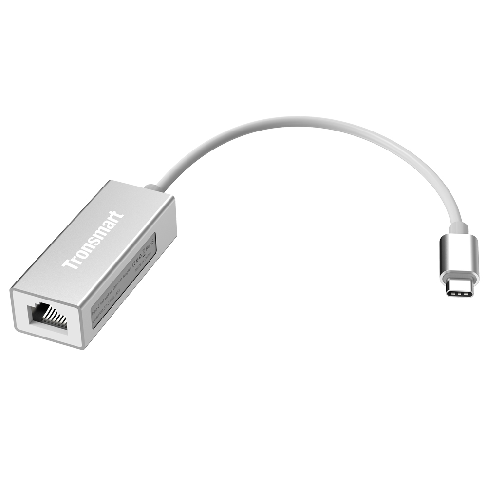 Tronsmart USB3.0 Type-C Male To RJ45 Adapter For Windows/Mac/Google Chrome OS
