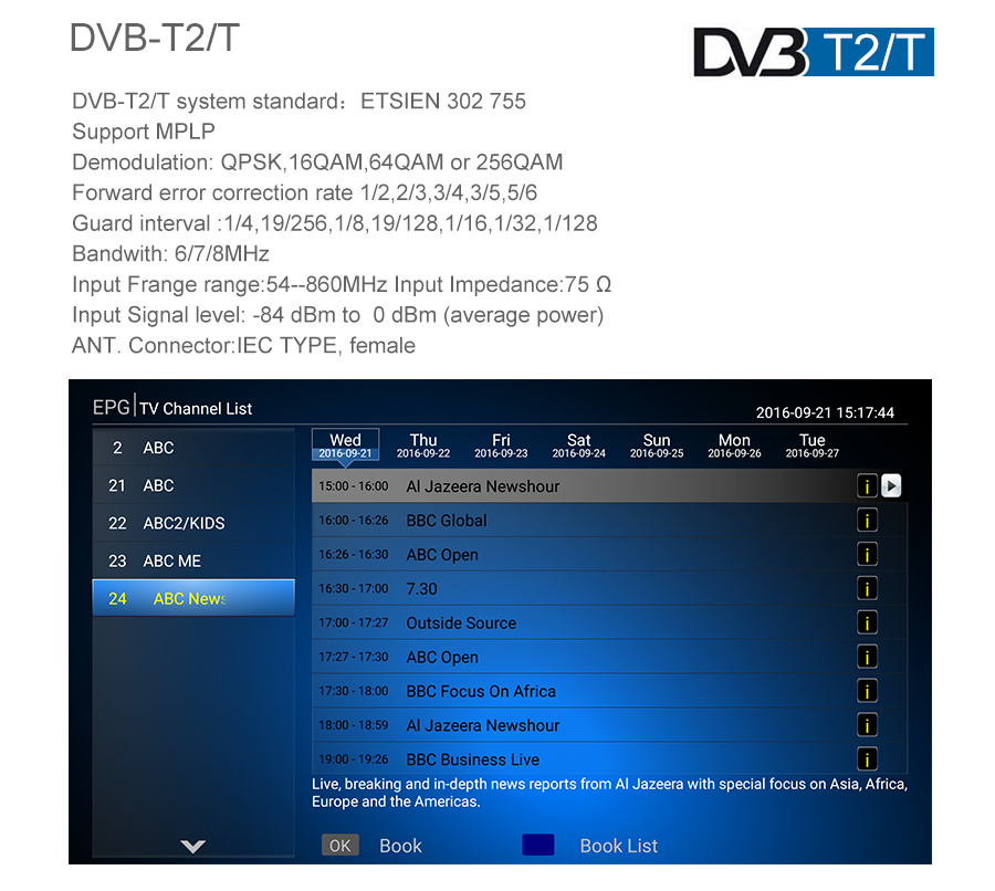 MECOOL KII PRO Hybird STB DVB-T2 DVB-S2 DVB-C Android 7.1 Amlogic S905D 2GB/16GB TV BOX 802.11AC WIFI LAN KODI Bluetooth