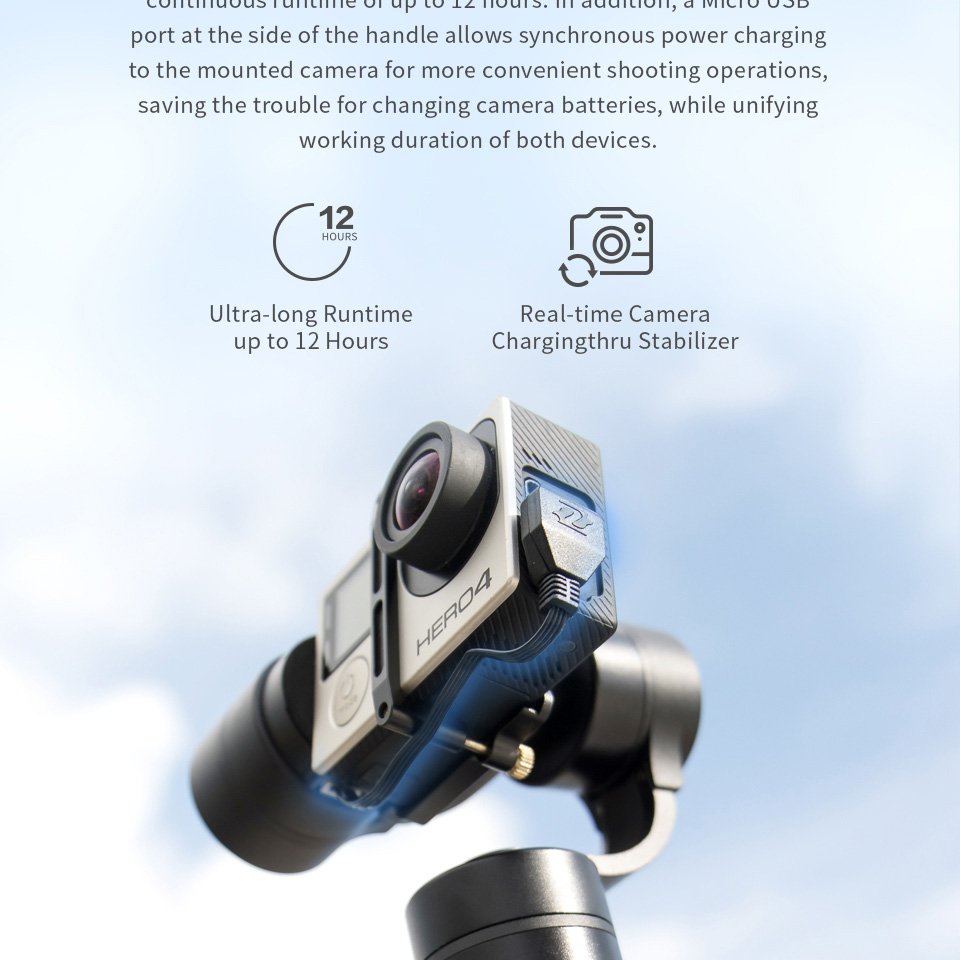 Zhiyun Evolution 3-Axis Handheld Camera Gimbal for GoPro Hero3/4/5