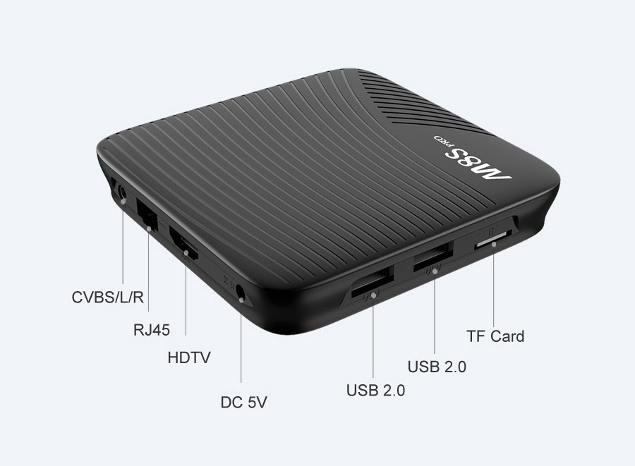 Bundle MECOOL M8S PRO YouTube 4K Netflix 3GB DDR4 16GB eMMC Android 7.1 S912 KODI 17.0 TV Box + Rii i8+ 2.4G Wireless Israel Hebrew Language Keyboard Black
