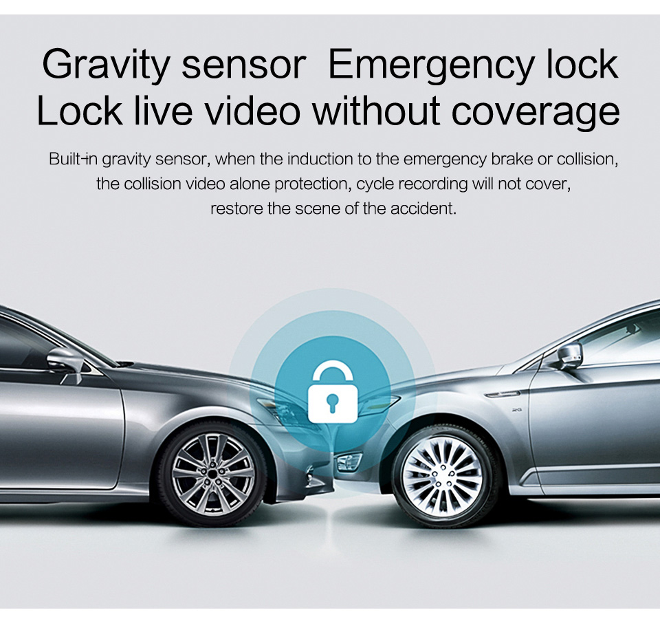 H600 NTK9665 3.0 Inch LCD Dash Camera 1080P FHD 170 Degree Wide Angle Night Vision G-sensor Car Video Recorder - Silver