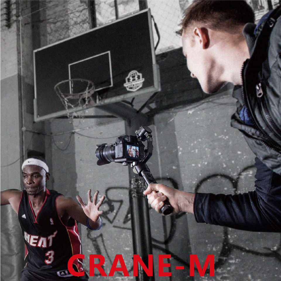 Zhiyun Crane-M 3-Axis Brushless Handheld Gimbal Stabilizer for Mirrorless/Action Cameras