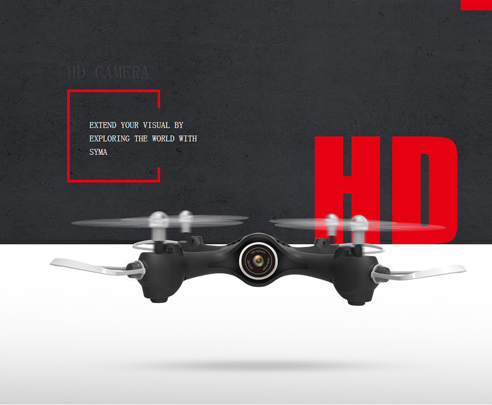 Syma X23W WIFI FPV RC Quadcopter with Camera Headless Altitude Hold Mode RTF - Black