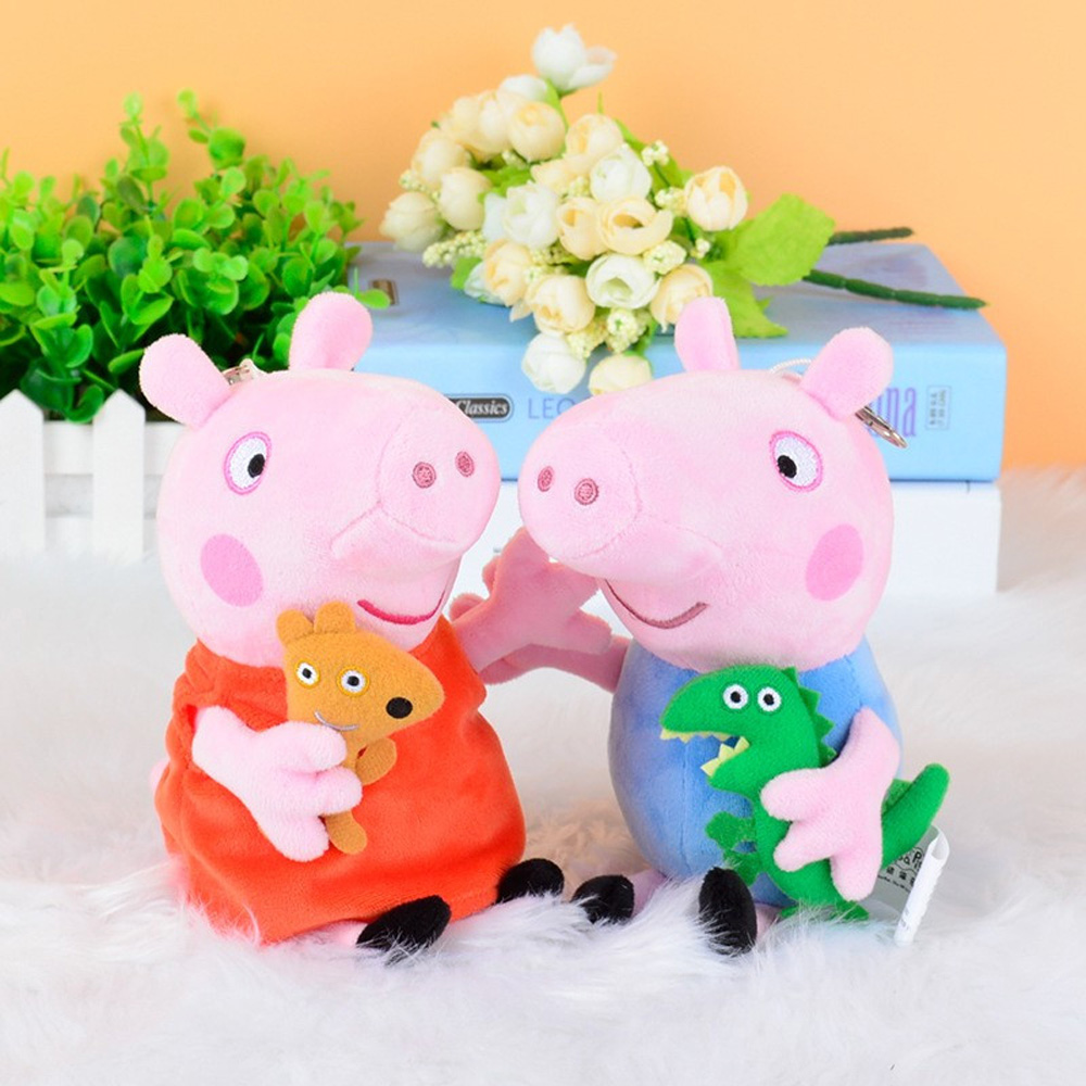 20cm Peppa Pig George Pig Stuffed Plush Toys Birthday Xmas Gift - Red