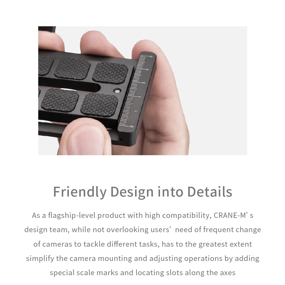 Zhiyun Crane-M 3-Axis Brushless Handheld Gimbal Stabilizer for Mirrorless/Action Cameras