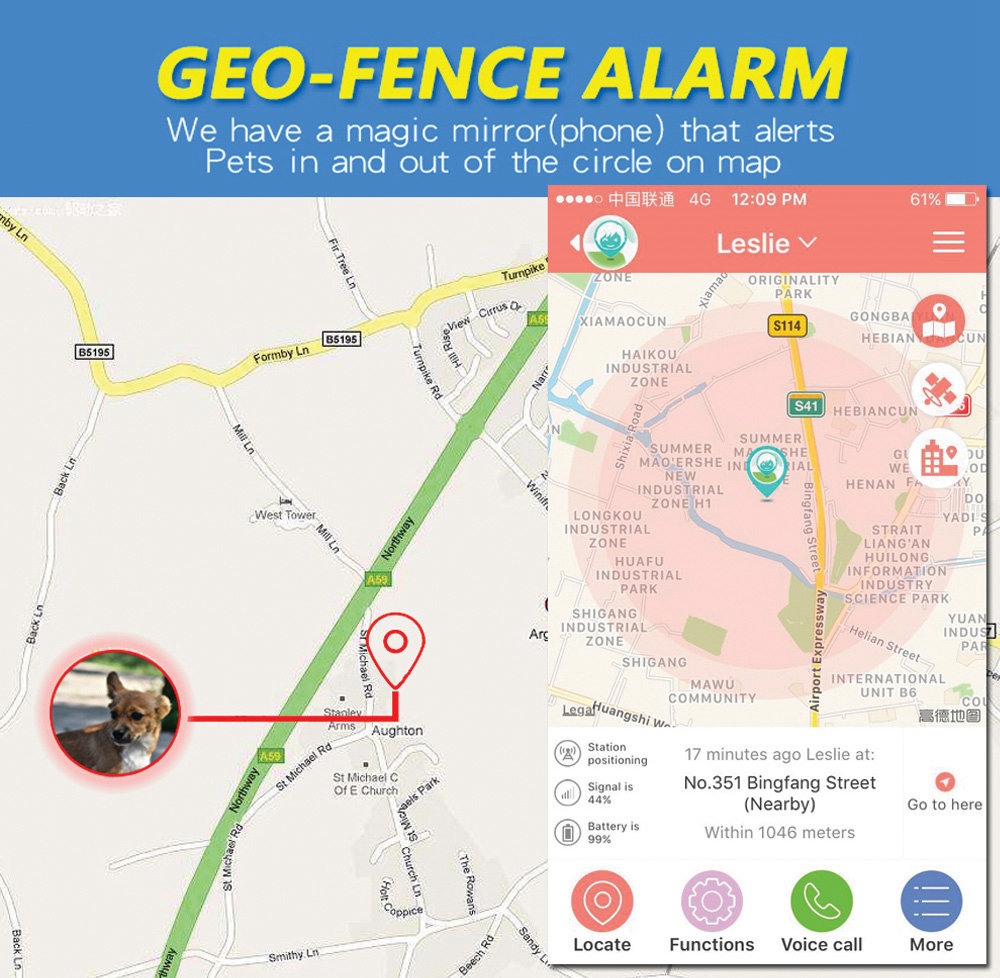 Tencent Mini GPS Tracker GSM GPRS GPS LBS WIFI Tracker Locator 2G Device SOS Alarm Voice Monitoring - Black