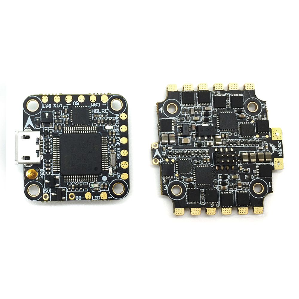HGLRC XJB F438 Micro F4 OSD BEC AIO FC & 38A 2-4S Blhel_S BB2 4in1 ESC