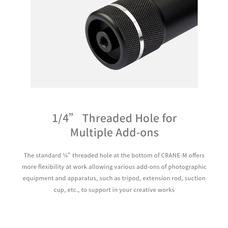 Zhiyun Crane-M 3-Axis Brushless Handheld Gimbal Stabilizer for Mirrorless/Action Cameras