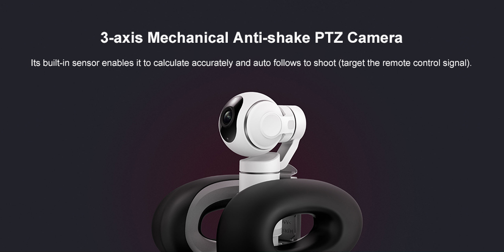 Xiaomi Mi Scooter Plus + Xiaomi PTZ Gimbal Camera 35KM Endurance Alloy Underpan Connect With Camera Automatic Follow - White