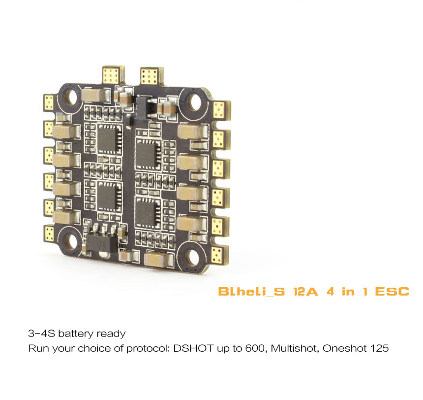 Emax F3 Magnum Mini Fly Tower 20x20mm System F3 OSD 3-4S 12A 4 In 1 BLheli_S ESC