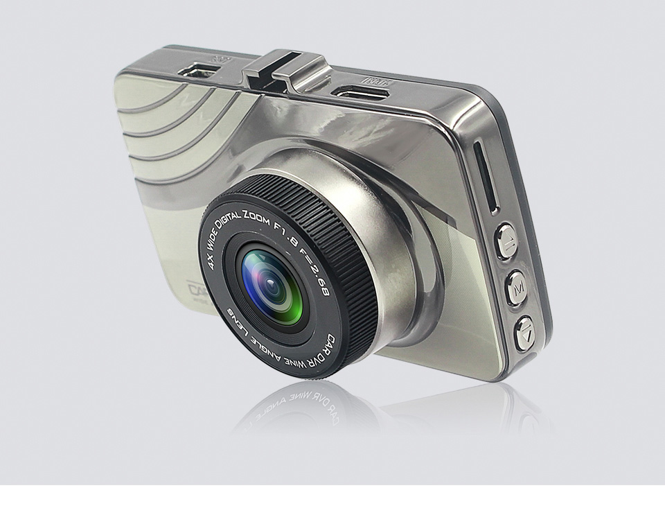 H600 NTK9665 3.0 Inch LCD Dash Camera 1080P FHD 170 Degree Wide Angle Night Vision G-sensor Car Video Recorder - Silver