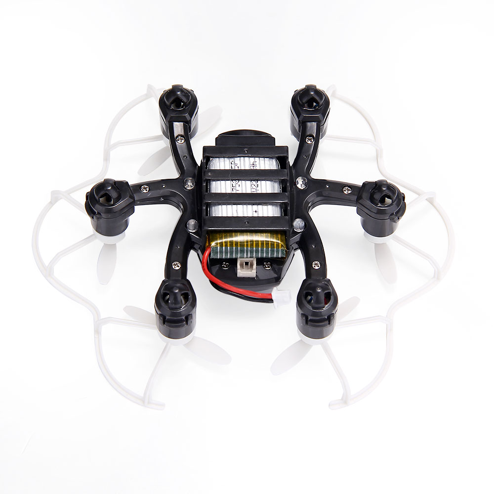 Bundle FQ777-126C MINI Spider Drone RTF White + Extra 3.7V 25C 220mAh Battery