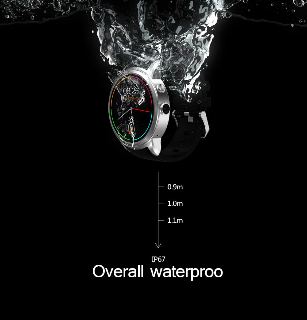 X200 3G Android 5.1 Smart Watch Phone MTK6580 Nano Sim Heart Rate Monitor Camera Pedometer Wifi GPS 1GB/16GB - Silver
