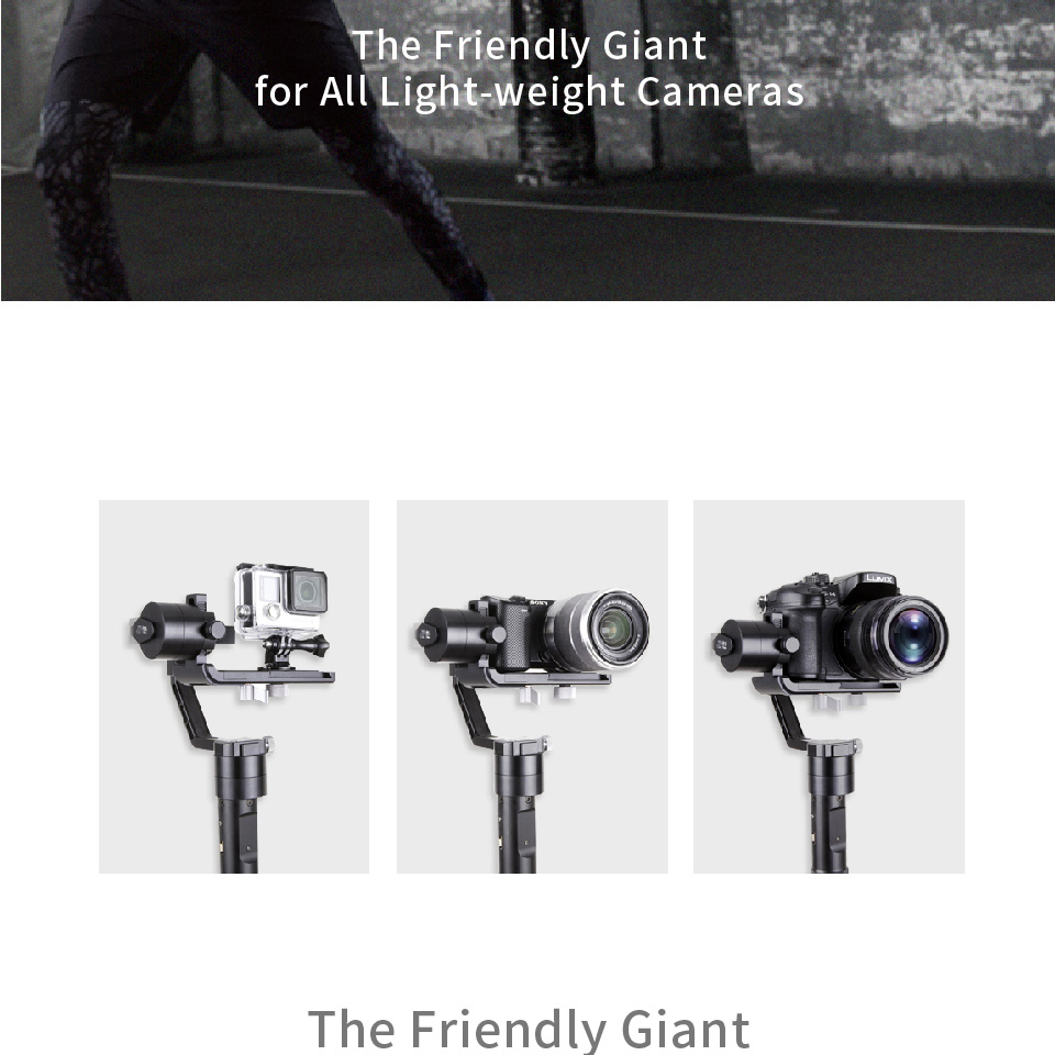 Zhiyun Crane-M 3-Axis Brushless Handheld Gimbal Stabilizer for Mirrorless/Action Cameras