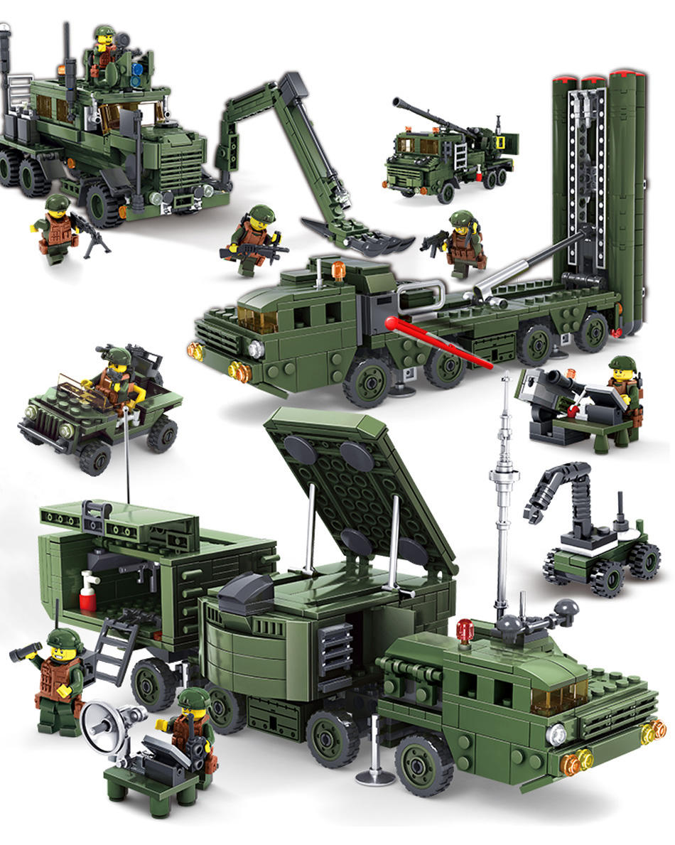 536PCS KAZI 84037 Building Blocks Field Army Educational Toys