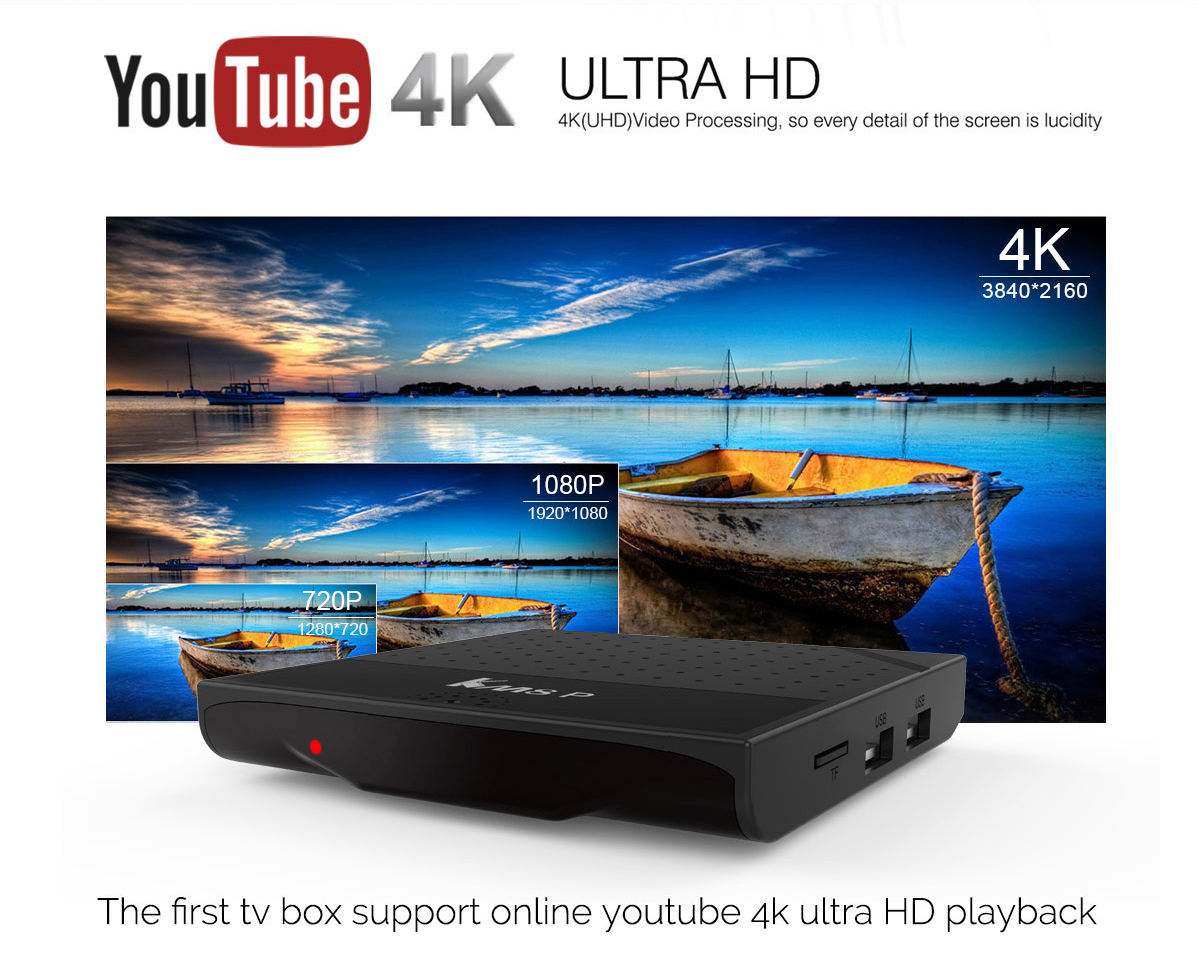 Mecool KM8 P Android 7.1 Nougat Amlogic S912 TV BOX Support YouTube 4K Netflix 1GB/8GB KODI HDR10 802.11 b/g/n WIFI LAN