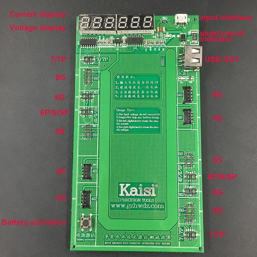 Kaisi 9201 Battery Repairing Tool for iPhone Activation Charging - Green