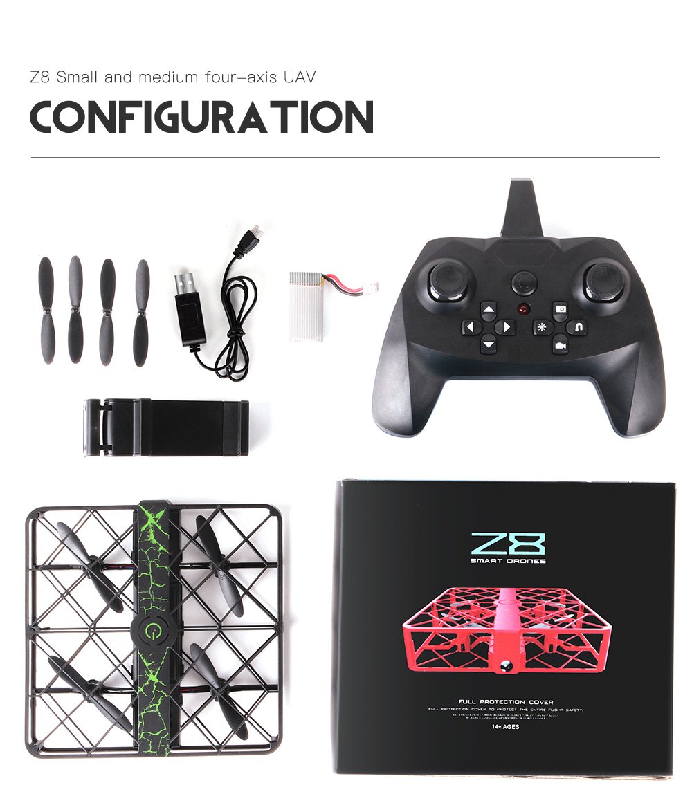 Zhicheng Z8 WIFI FPV RC Quadcopter with 720P HD Camera Altitude Hold Mode RTF - Red