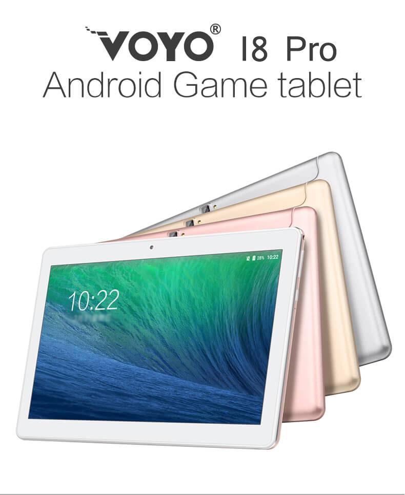 VOYO I8 Pro 4G Phablet 10.1 Inch Quad Core MTK6753 1.5GHz 3GB RAM 64GB ROM TF Card Dual Cameras Bluetooth 4.0 - Gold